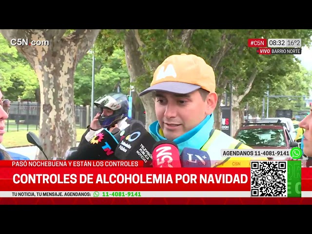 ⁣ALCOHOLEMIA en la CIUDAD: CÓMO DIERON los RESULTADOS en los CONTROLES de NOCHEBUENA