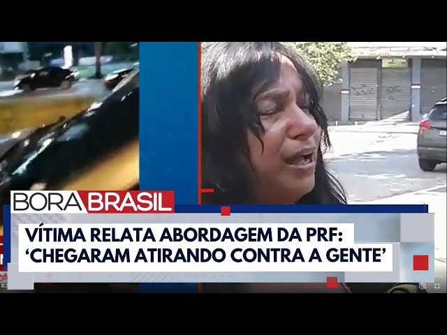 ⁣"Foram mais de 30 tiros", diz mulher que teve carro baleado pela PRF | Bora Brasil