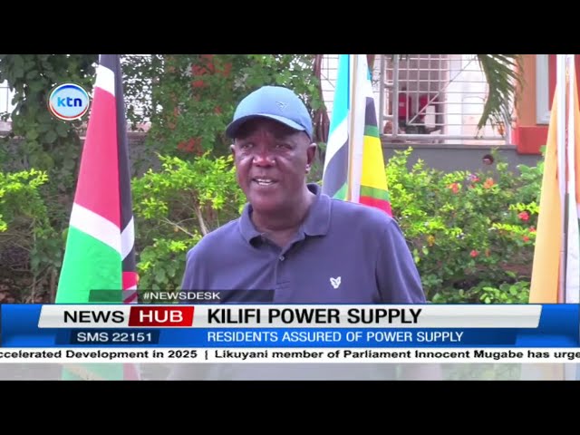 ⁣Kilifi residents assured of power supply, Governor Mung'aro to clear power bill in January