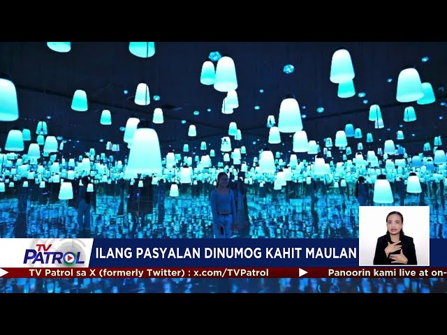 Ilang pasyalan dinumog ngayong Pasko kahit maulan