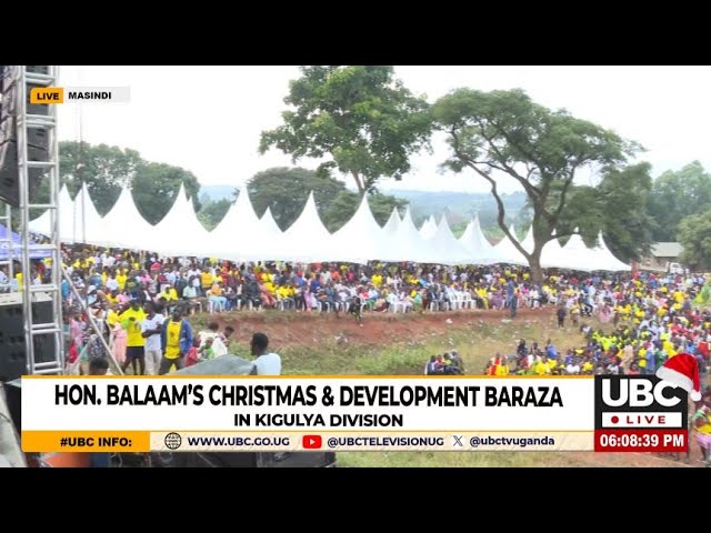 ⁣LIVE: HON.BALAAM'S CHRISTMAS AND DEVELOPMENT BARAZA IN KIGULYA DIVISION | DECEMBER 25, 2024