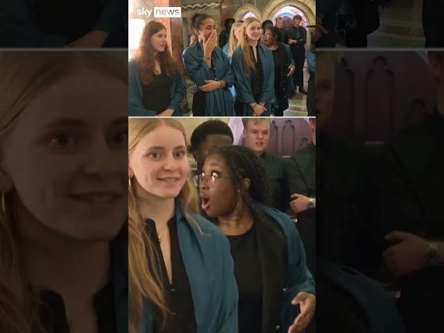 ⁣Watch moment choir finds out the will sing in front of King Charles for Christmas