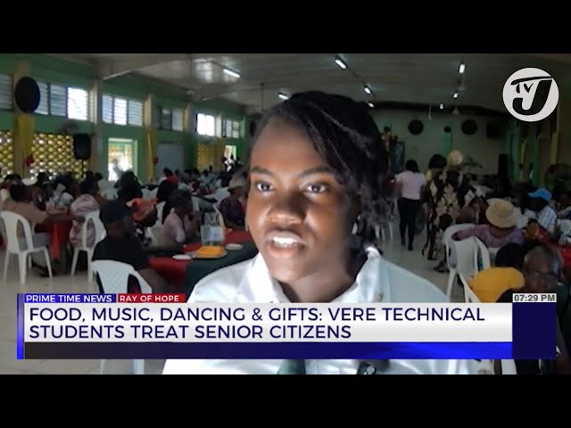 ⁣Food, Music, Dance & Gifts: Vere Technical Students Treat Senior Citizens | TVJ News