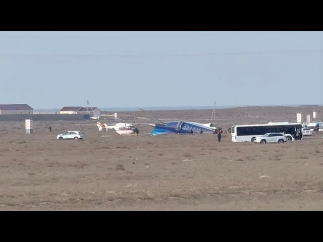 ⁣Stringer Dispatch: Rescue efforts underway at crash site in Kazakhstan