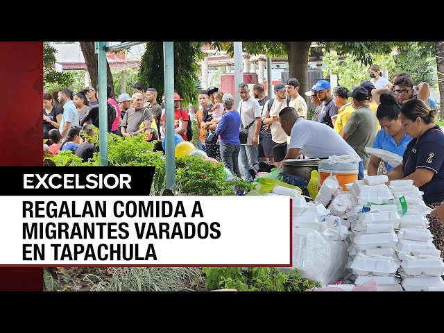 ⁣Migrantes celebran una Navidad varados en Tapachula, Chiapas