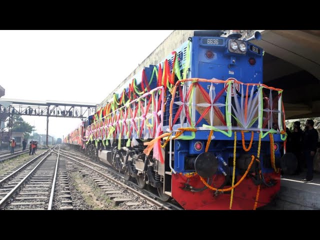 ⁣Bangladesh's newly constructed railway route operational