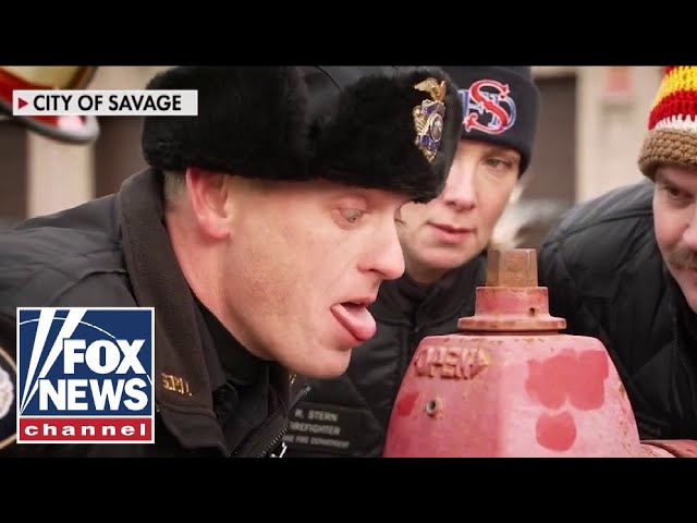 ⁣First responders go viral for 'A Christmas Story' parody