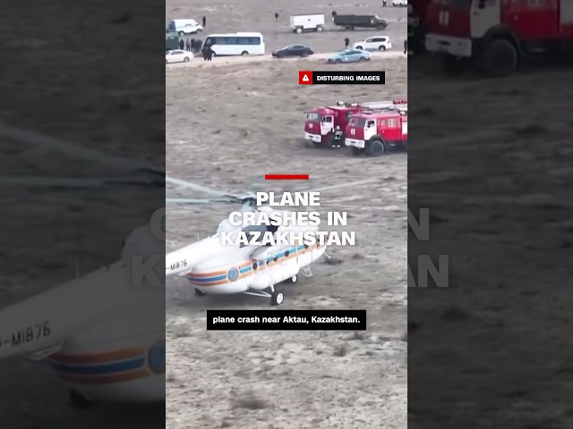 ⁣Plane crashes in Kazakhstan