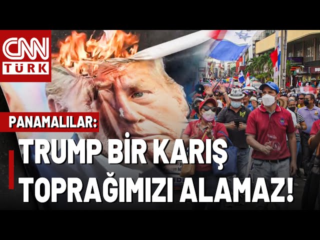 ⁣Panama'da Trump Protestosu! ABD 3 Bölgeyi Kendi Eyaleti Mi Yapacak?