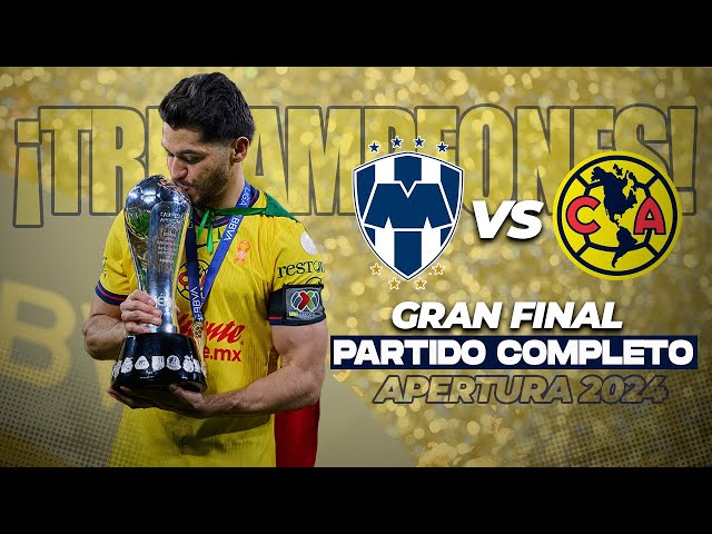 ⁣ PARTIDO COMPLETO: Rayados vs América  | GRAN FINAL - Apertura 2024 Liga Mx | TUDN