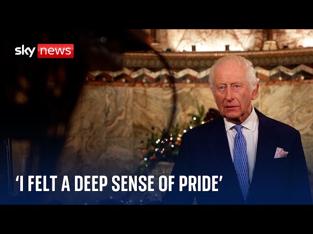 ⁣King praises response to 'lawless' UK riots in Christmas message