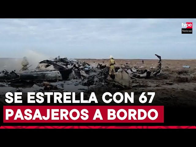 ⁣Accidente de avión en Kazajistán deja casi 40 muertos