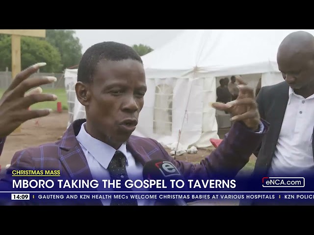 ⁣Mboro taking the gospel to taverns and reach out to men