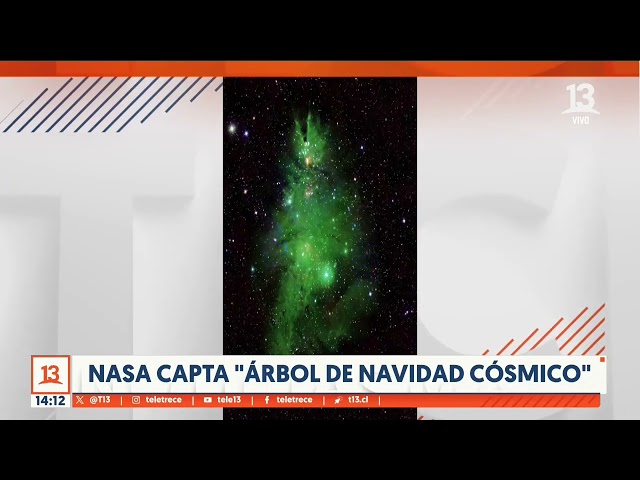 ⁣NASA capta "árbol de navidad cósmico"