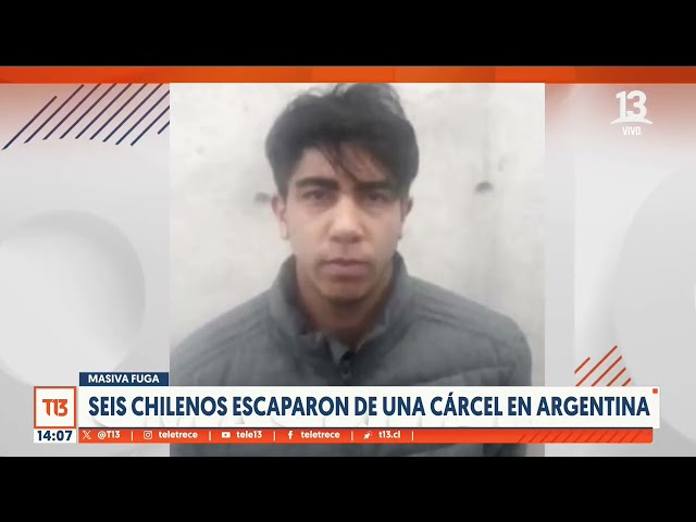 ⁣Seis chilenos escaparon de una cárcel en Argentina