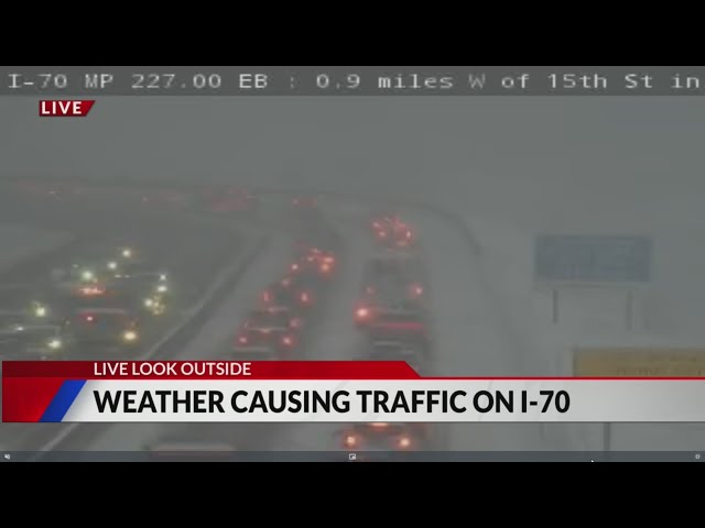 ⁣Weather is causing closures on I-70 near Georgetown