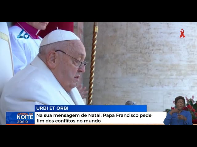 ⁣Na sua mensagem de Natal, Papa Francisco pede fim dos conflitos no mundo