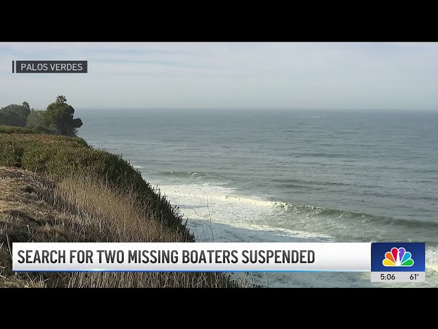 ⁣Search for 2 boaters suspended off Southern California coast