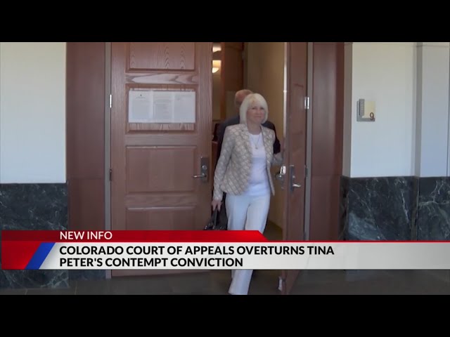 ⁣Appeals court overturns Tina Peters contempt ruling