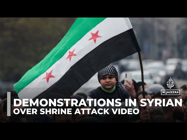 ⁣Demonstrations in Syrian cities: Curfew imposed after anger over shrine attack video