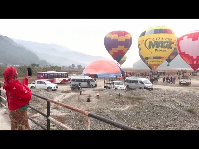 ⁣Nepal hosts international hot air balloon festival