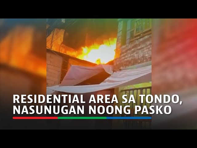 ⁣30 pamilya, nawalan ng tirahan sa sunog sa Tondo, Maynila noong Pasko