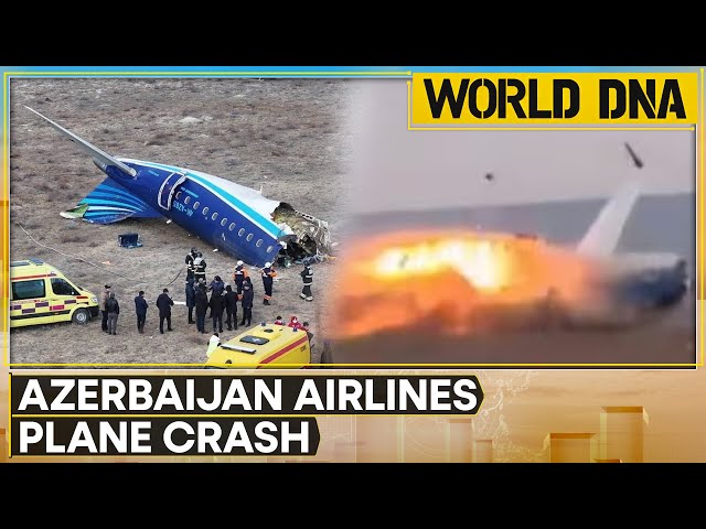 ⁣Azerbaijan Airlines Plane Crash Mystery Deepens as Reports Claim Explosion Heard Before Mishap| LIVE