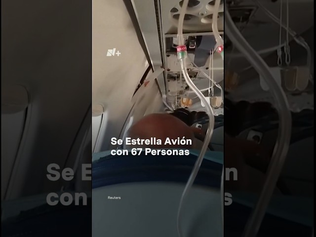 ⁣Se estrella avión con 67 personas #nmas #shorts #avion