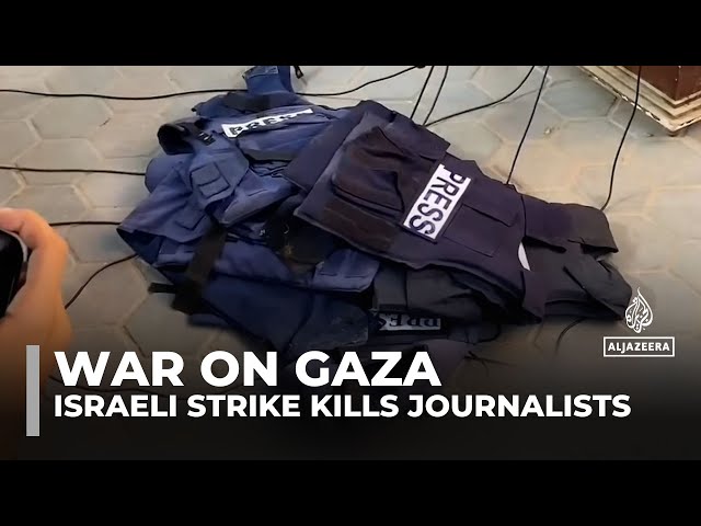 ⁣Israeli strike hits 'Al-Quds Today' TV satellite vehicle, killing five journalists