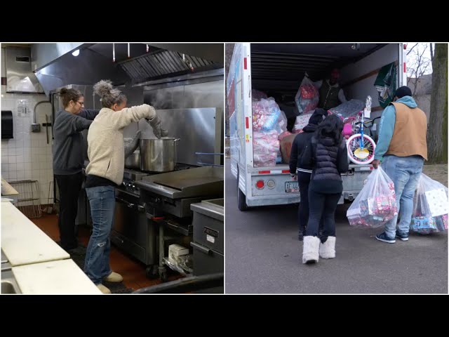 ⁣Volunteers spread holiday cheer throughout Detroit with meals, gifts this Christmas