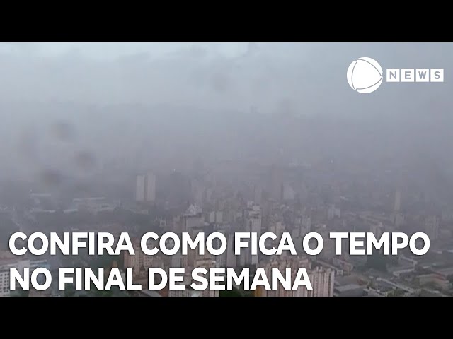 ⁣Confira como fica o tempo no final de semana