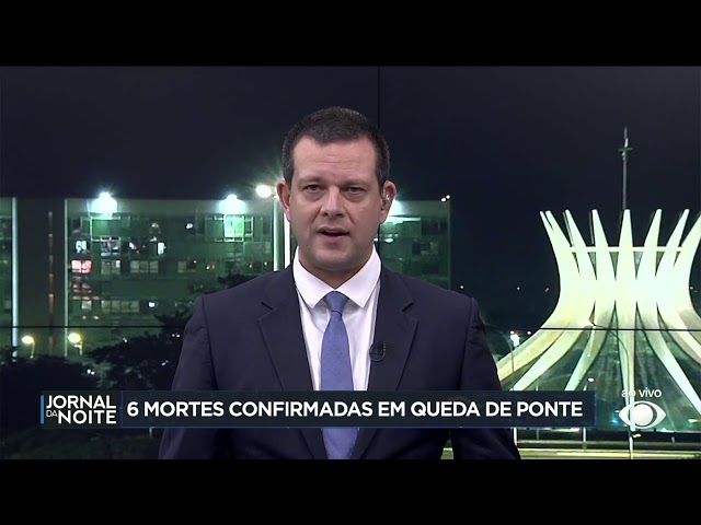 ⁣Sobe para 6 o número de mortos em desabamento de ponte