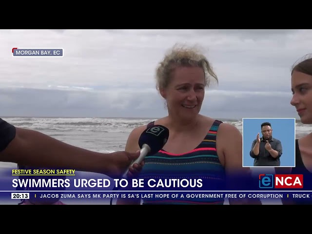 ⁣Festive season safety | Swimmers urged to be cautious