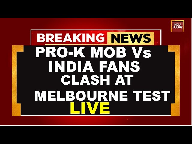 ⁣LIVE: Indian Fans Clash With Pro-Khalistan Supporters At Melbourne Cricket Ground