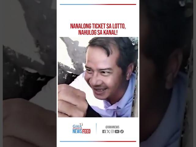 ⁣Panalong ticket sa lotto, nahulog sa kanal! Nabawi kaya?| GMA Integrated Newsfeed