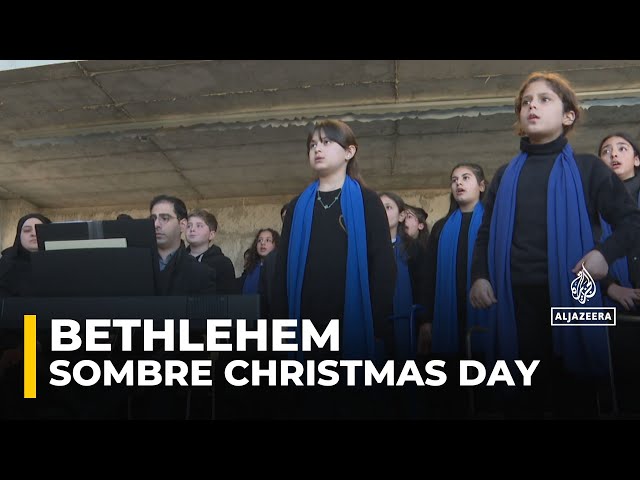 ⁣Palestinian choristers mark a sad Christmas from Bethlehem to Gaza