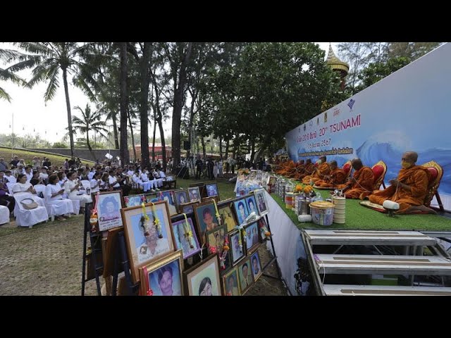 ⁣Dolor y lágrimas en las ceremonias conmemorativas del 20º aniversario del tsunami en el Índico