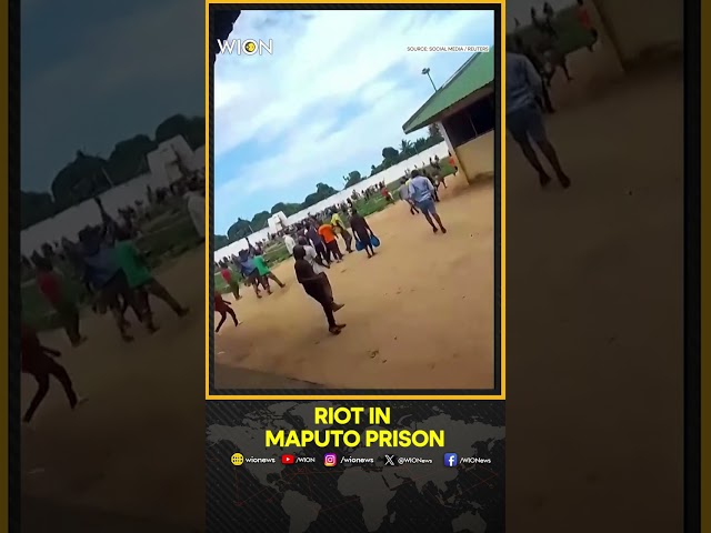 ⁣Mozambique Unrest: Footages Show Large Group Of Prisoners Escape Maputo Jail  | WION Shorts