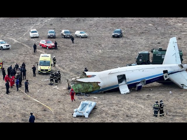 ⁣Live: Latest on Azerbaijan Airlines plane crash in Kazakhstan