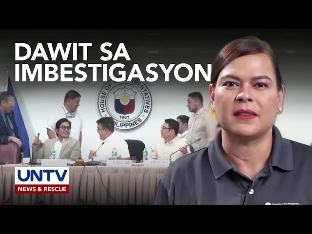 ⁣VP Duterte, kasama sa rekomendasyon ng QuadComm na imbestigahang mabuti