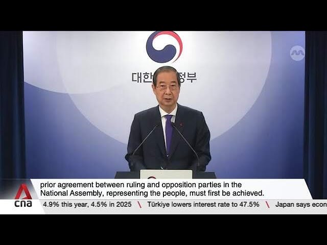 ⁣South Korean opposition files motion to impeach Acting President Han Duck-soo