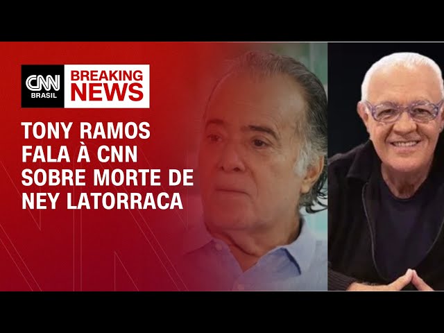 ⁣Tony Ramos fala à CNN sobre morte de Ney Latorraca | LIVE CNN