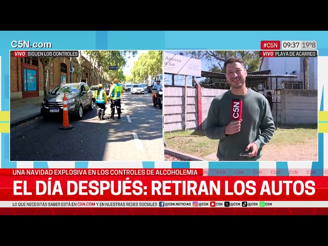 ⁣RÉCORD de POSITIVOS: RETIRAN los AUTOS RETENIDOS en los CONTROLES