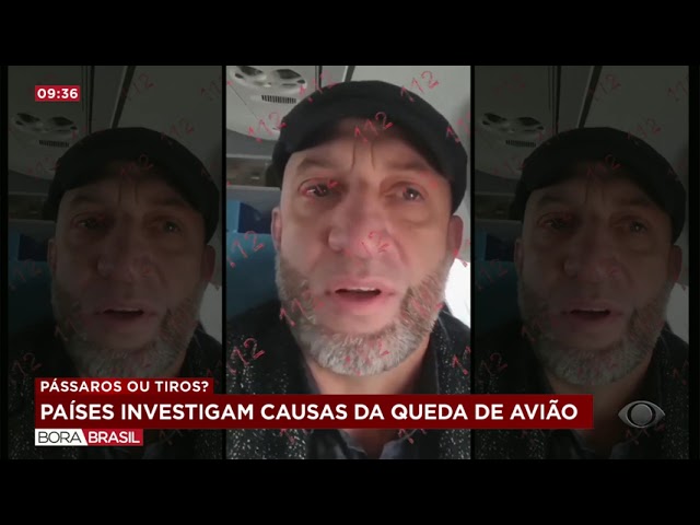 ⁣Avião que caiu no Cazaquistão tinha marcas similares a tiros