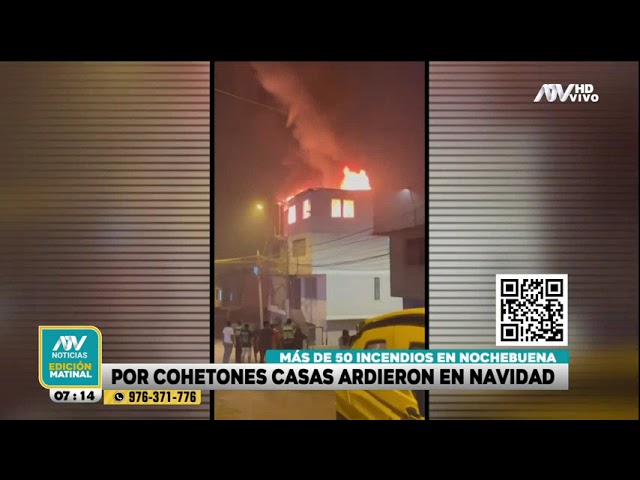 ⁣Navidad 2024: Se registraron más de 50 incendios esta Nochebuena