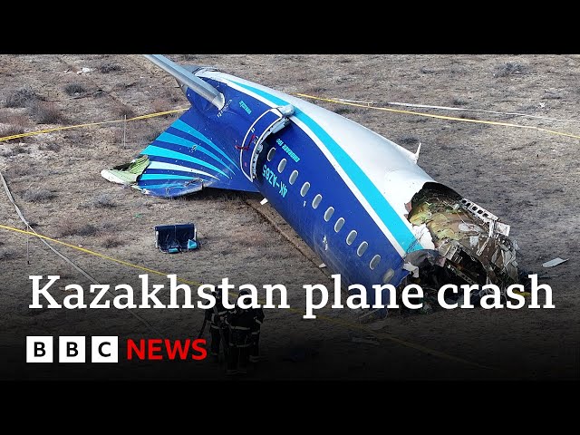 ⁣Dozens survive deadly Kazakhstan plane crash | BBC News