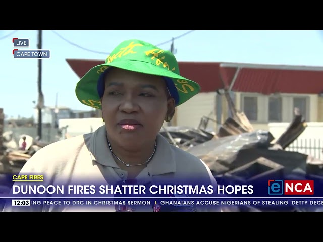 ⁣Cape town fire leaves many homeless