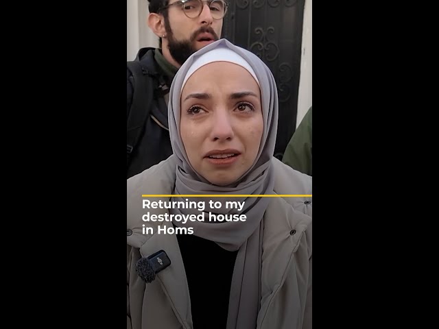 ⁣Returning to my destroyed house in Homs, Sarah in Syria | AJ #shorts