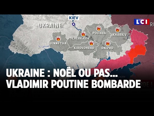 ⁣Ukraine : Noël ou pas… Vladimir Poutine bombarde｜LCI