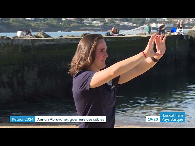 ⁣Annah Abravanel, championne du Monde de Beach-flag 2024.